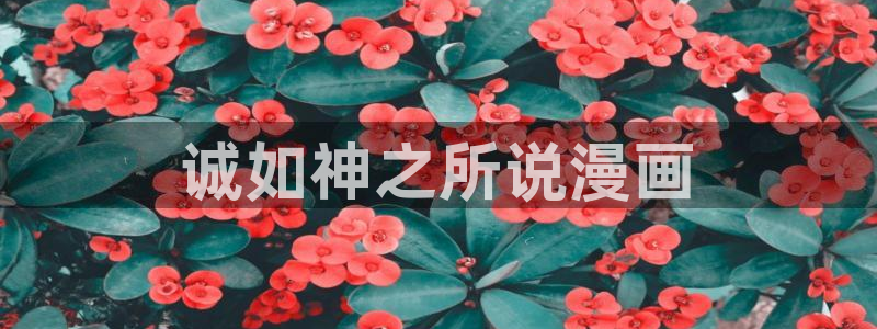 yy漫画下拉式漫画免费观看：诚如神之所说漫画